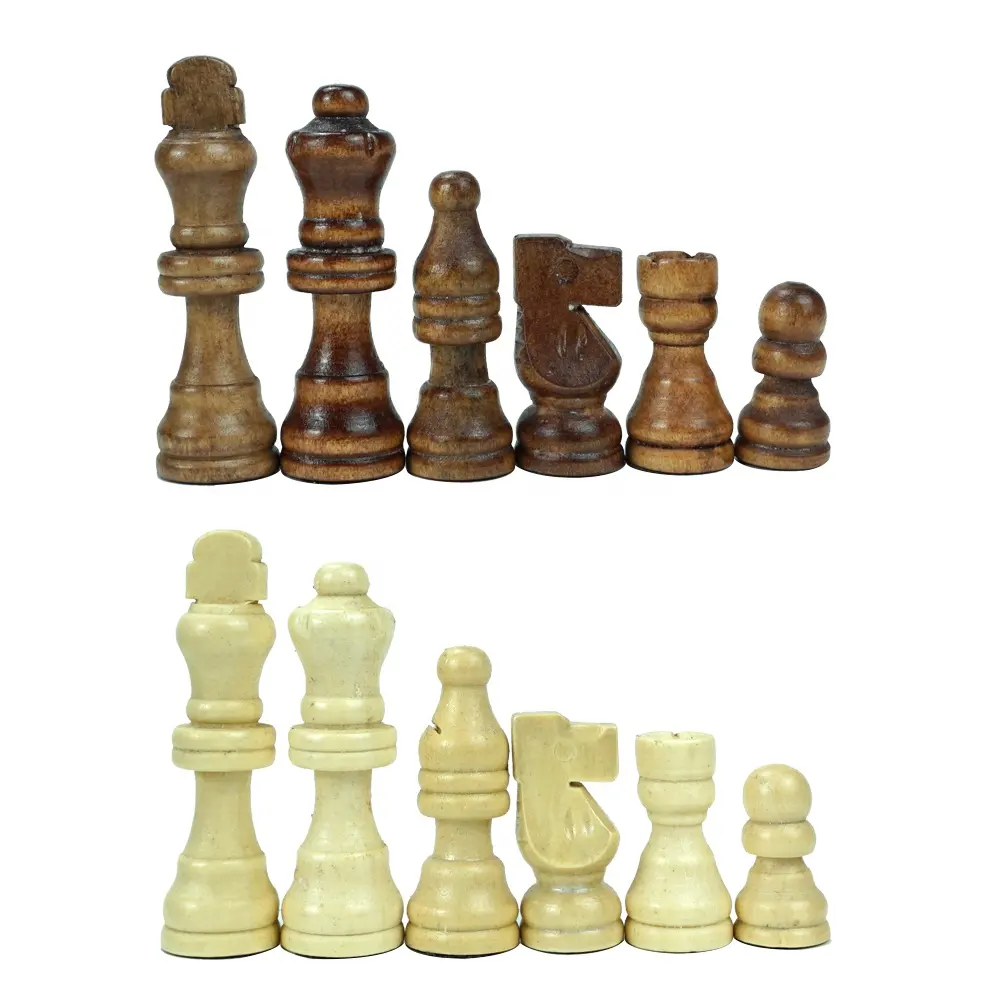 Bán Buôn Tùy Chỉnh <span class=keywords><strong>Gỗ</strong></span> Antique Chess Pieces Set Big Chess Piece Mà Không Cần Bàn Cờ Để Chơi Trò Chơi Bàn