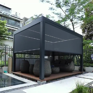 Nền Kinh Tế nhôm pergola vòm bioclimatic pergola dù để che nắng tán cho Vườn Hồ Bơi cơ giới ngoài trời pergola - Product Image 1