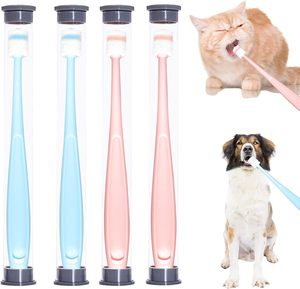 Vente en gros usine – <span class=keywords><strong>Brosse</strong></span> <span class=keywords><strong>à</strong></span> dents en silicone <span class=keywords><strong>pour</strong></span> chien et chat, emballage sous blister, poils souples, sans BPA, soin buccal <span class=keywords><strong>pour</strong></span> animaux, petite tête, douce, <span class=keywords><strong>pour</strong></span> la maison - Product Image 4