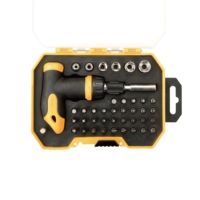 Ensemble d'outils mécaniques en acier pour bricolage domestique, 41 pièces, comprenant des clés à douilles et des outils à main