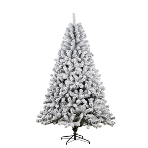 PVC Flocking Artificial Christmas <b>Tree</b> with Snowflake Simulation Environmental Protection Material Metal Stand - Product Image 6