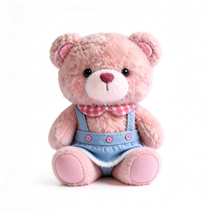 Orsacchiotto di Peluche Soffice con Vestito, Giocattolo Personalizzato con Abito Blu, Adorabile Animale di Peluche - Product Image 2