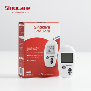 เครื่องวัดระดับน้ำตาลในเลือด <span class=keywords><strong>Sinocare</strong></span> Safe Accu ไม่ต้องใช้รหัส  10 ชิ้น  ชุด 200 ชุดบันทึกข้อมูล - Product Image 1