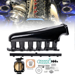 Collecteur d'admission pour <span class=keywords><strong>Toyota</strong></span> <span class=keywords><strong>Supra</strong></span> MK4 2JZ-GE, kit de collecteur d'admission personnalisé avec rail de carburant, corps de papillon, kit de collecteur d'admission 90 mm - Product Image 1