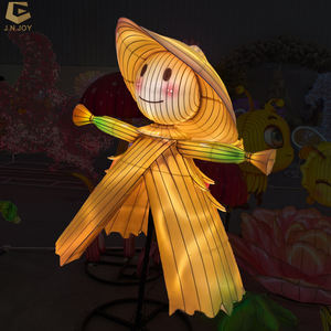 Lanterne de festival SGL18 personnalisée en soie chinoise avec motif de démoniaque pour spectacle de lanternes événementiel <span class=keywords><strong>saisonnier</strong></span> - Product Image 3