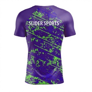 Women's Short Sleeve UPF50 <b>Rashguard</b> Custom Logo Sublimated Surfing Shirts Active Tops for Outdoor Sports - Product Image 2