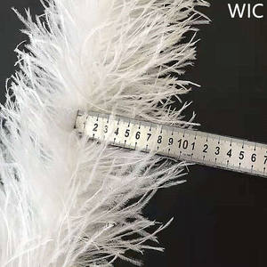 3 Ply Bleached <strong>White</strong> Wedding Ostrich <strong>Feather</strong> <strong>Boas</strong> Trimming Fluffy <strong>Feather</strong> Trim for Party Costume Dress Decoration - Product Image 2