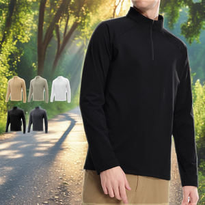 Haut de sport léger à demi-zip respirant et à séchage rapide pour homme, idéal pour la gym et les loisirs en extérieur – Nouvelle collection Printemps-Automne - Product Image 4