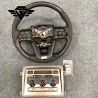 Kit de Revestimiento Interior para LandCruiser LC100 FJ100 1998-2007, Panel de Control de Aire Acondicionado Plateado y Molduras de Ventana con Acabado ABS Imitación Madera