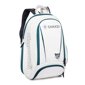 <span class=keywords><strong>Sac</strong></span> <span class=keywords><strong>à</strong></span> <span class=keywords><strong>dos</strong></span> de sport en PU pour tennis, <span class=keywords><strong>badminton</strong></span> et tennis de table, pour hommes/femmes, compartiment séparé pour chaussures, compartiment pour raquettes, grande capacité - Product Image 4