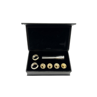 SEASOUND High Quality Copper Trumpet Mouthpiece Set Silver & Gold Plated MPTR401S2 Paper Box Packaging Sizes 1C-7C
