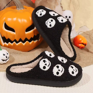 Wholesale 2026 Custom Home Ladies Men's Winter Christmas <b>Halloween</b> Indoor Anti-Slip Push Slides Light Weight <b>Slippers</b> for Women - Product Image 3