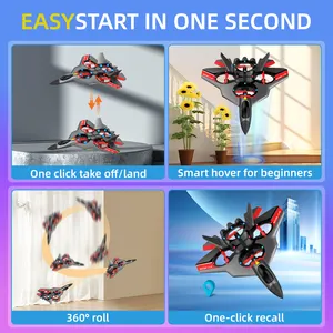 High Click 4 Axis Aircraft Popular Wholesale Remote Control Airplane Flying Toys With Led Lights
