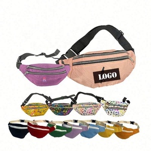 Riñonera personalizable con cierre de cremallera, poliéster a prueba de agua, Unisex, para deportes de negocios, para correr, riñonera bordada, regalos de viaje - Product Image 1