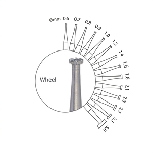 Herramienta de Medición Redonda Wheel Bur 6-50 para Fabricación de Joyería DIY por SUNTOOLS/STIPL - Product Image 1