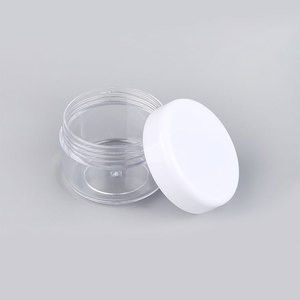 Frasco cosmético de plástico para creme vazio 10g 20g 30g Recarregável PS Recipientes transparentes Rosa Azul Transparente Preto Tampa de rosca Embalagem - Product Image 1