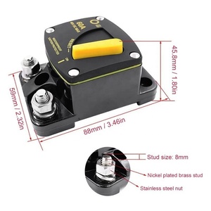 12-48V <span class=keywords><strong>voiture</strong></span> Audio récupération siège <span class=keywords><strong>de</strong></span> sécurité interrupteur grand courant court-Circuit surcharge conducteur Protection disjoncteur 30-300A - Product Image 4