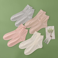 Chaussettes en soie de mûrier 100% pure respirantes en gros d'usine, déodorantes, fines, en soie véritable pour femmes, pour l'été