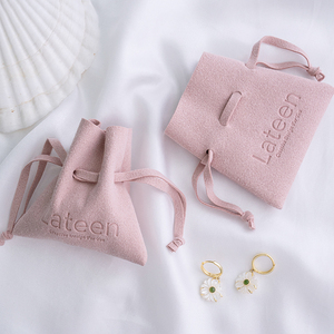 Bolsas de Microfibra de Gamuza con Cordón de la Serie Candy, Bolsitas Personalizadas con Logotipo para Empaque de Joyería - Product Image 5