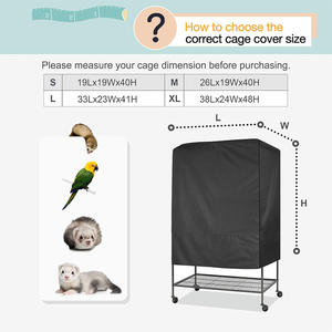 Evcil Hayvan Kafesi Örtüsü İyi Geceler Muhafazası Kuş Hayvanı Kedi Evi Gizlilik Konfor Dayanıklı Su Geçirmez Güneş Koruması İç Mekan Dış Mekan Kullanımı - Product Image 2