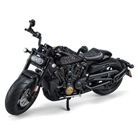 Moto Harley 1:12 moulée sous pression avec ornement de direction de roue avant sonore et lumineuse modèle en métal modèle en alliage de moto