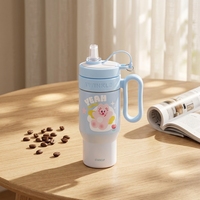 Nouvelle Tasse Thermos Isotherme Élégante en Acier Inoxydable 304, Portable, avec Séparateur Thé-Eau et Paille, Design Minimaliste Moderne