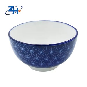 Bộ đồ ăn sang trọng màu xanh trắng sứ tấm bát đặt bộ đồ ăn Pad sứ in gốm Sản xuất tại Trung Quốc - Product Image 3