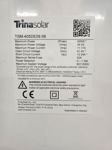 Panel Solar Trina Solar de Marca de Primera Categoría, TSM-DE09.08, 390W, 400W, 410W, Módulo Monocristalino, Stock en Róterdam - Product Image 6