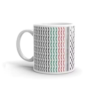 Commercio all'ingrosso della fabbrica di alta qualità Logo personalizzato di grande capacità bianco resistente al calore in ceramica tazza palestina per attività regalo