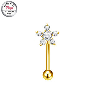 Piercings et bijoux Freya en forme de papillon, araignée, fleur, en cuivre, pour sourcils, anneaux flottants pour nombril, labrets, clous d'oreilles pour tragus et lobe - Product Image 6
