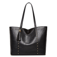 Sac à main femme en cuir PU de grande capacité, style urbain simple, avec fermeture à glissière, fabrication OEM