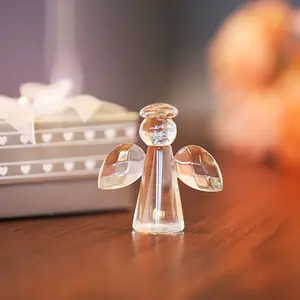 Kristal Souvenir Geschenken Baby Hoek Doop Gift Aangepaste Kleine Crystal Angel Voor Verjaardag Voor Bruiloft