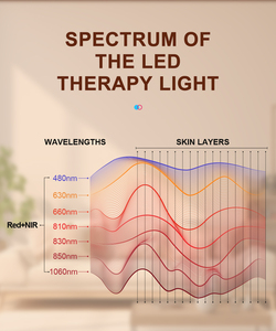Bonliter usage domestique 2400W thérapie par la <span class=keywords><strong>lumière</strong></span> rouge 7 longueurs d'onde panneau double puce 480 pièces LED pour le soulagement de la douleur Muscle Relax soins de la peau beauté - Product Image 5