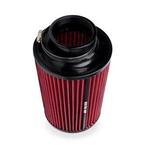 กรองอากาศ 3 นิ้ว 76 มม. ทรงกรวยสีแดง สำหรับอัพเกรดช่องลมเข้ารถยนต์ - Product Image 1