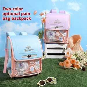 <span class=keywords><strong>Elsa</strong></span> simpatico cartone animato moda stile DIY ad alto valore di colore <span class=keywords><strong>zaino</strong></span> impermeabile cuscino d'aria cintura cerniera ragazze scuola primaria classi 1-3 - Product Image 4