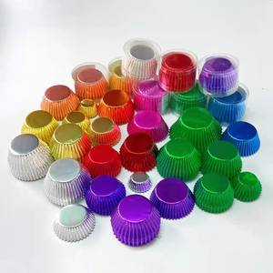 Foglio di alluminio carta da forno Muffin per Cupcake fodere usa e getta tazze da forno <span class=keywords><strong>pasticceria</strong></span> utensili da forno - Product Image 3