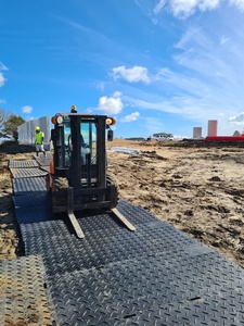 Tapetes de HDPE para Suelo a Precio de Fábrica, Logotipo y Color Personalizados, Suelo Temporal para Eventos al Aire Libre y Acceso a Obras de Construcción - Product Image 3