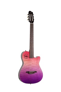 Guitarra Eléctrica de Cuerdas de Nylon Silenciosa al por Mayor de Fábrica, Cuerpo de Arce, Mástil de Palisandro, Sistema de Pastillas EQ, Suministro OEM Personalizado - Product Image 3