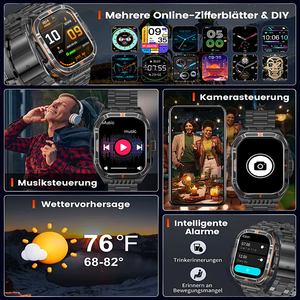 Reloj Inteligente HT38 con GPS, Brújula, Altímetro, Batería de 1100 mAh, Sistema Dual, Portátil para Correr y Hacer Senderismo al Aire Libre - Product Image 5