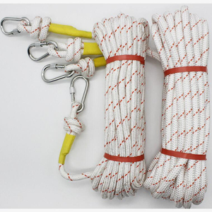 outdoor climbing rescue rope climbing rope cord dynamic jewelry ladder leash protector usha steel core rope 8mm