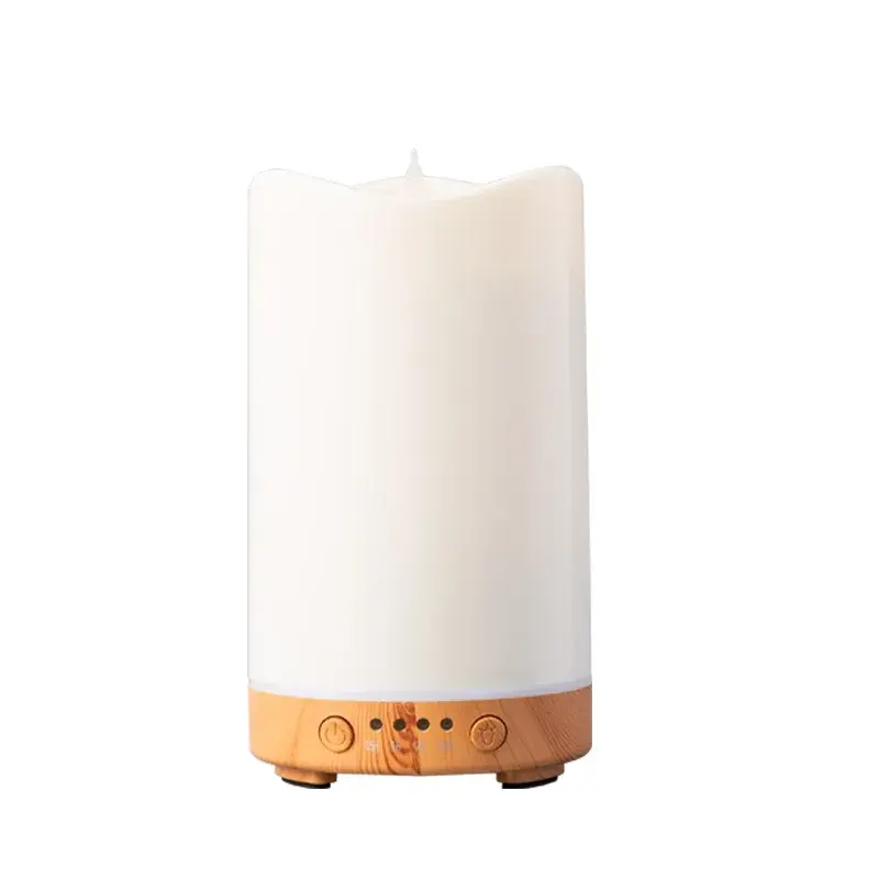 OEM aria ad ultrasuoni aromaterapia olio essenziale diffusore di aromi candela 7 colori USB lampada a Led fuoco fiamma H2o umidificatore diffusore