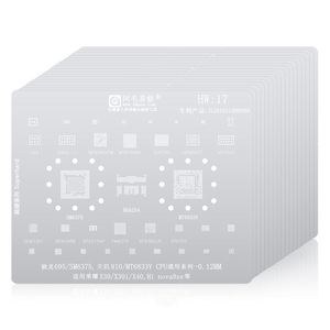 Amaoe BGA Reballing Stencil Reparación de CPU de Malla de Estaño para Android Huawei Mobile Series <span class=keywords><strong>Honor</strong></span>/<span class=keywords><strong>P7</strong></span>/P8/P9/Mate/Nova/HI, 17 Unidades/Set - Product Image 1