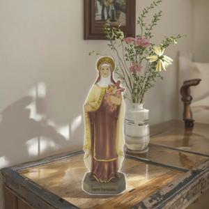 Customizable 20CM <strong>Santa</strong> <strong>Teresa</strong> Religious Statue Hand-Painted Virgin Mary 3D Resin Sculpture Durable Home Nativity Figurine - Product Image 3
