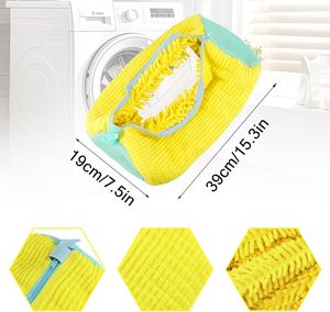Sac de lavage pour chaussures en polyester réutilisable tendance pour lave-linge et sèche-linge avec tailles personnalisables 15cm/39cm & 19cm/39cm - Product Image 2