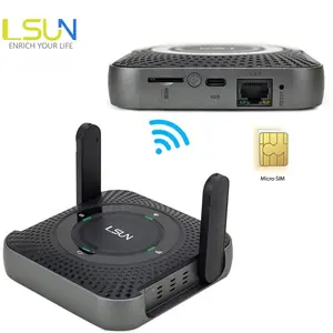 LSUN MF607 4G LTE CPE Router 5000mAh battery cat4 300M 4G modem Wireless mobile wifi router with lan port