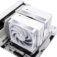 Refroidisseur d'air pour processeur Thermalright Frost Tower 140 BLANC avec 7 caloducs, deux ventilateurs PWM 2400RPM 1850RPM pour LGA1700 AM5