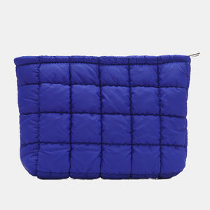 Bolsa de <span class=keywords><strong>maquillaje</strong></span> de nailon acolchada de gran capacidad personalizada, bolsa de viaje plegable para inodoro y almacenamiento al aire libre - Product Image 5