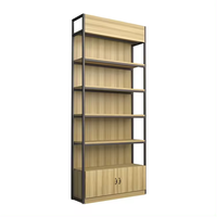 Présentoir au détail de commodité en bois en acier présentoirs de supermarché gondole pour le magasin
