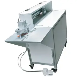 Pnömatik kağıt karton kanal açma makinesi masaüstü V oluk Slotter makinesi