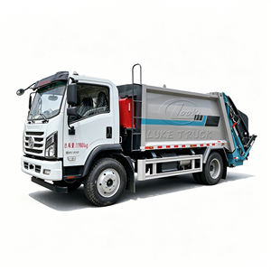 Camion compacteur de déchets Dongfeng H3, norme Euro 5, disponible en version conduite à gauche (LHD) et conduite à droite (RHD), camion collecteur de déchets à compression hydraulique avec élévateur de bacs - Product Image 1